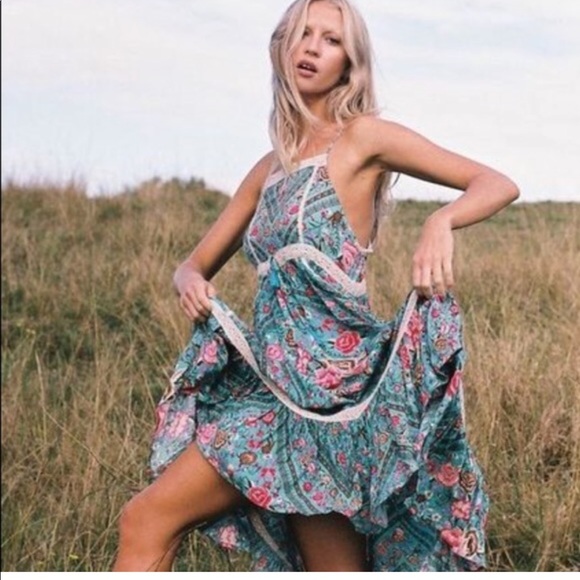spell babushka midi dress